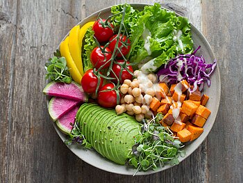 gesundes Gemüse zum Essen und Kochen