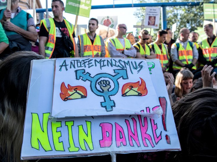 Protest gegen Demo von Abtreibungsgegnern, Berlin 2019 