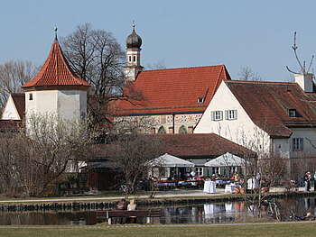 Abbildung von Schloss Blutenburg als Anfangsstation der Stadtführung
